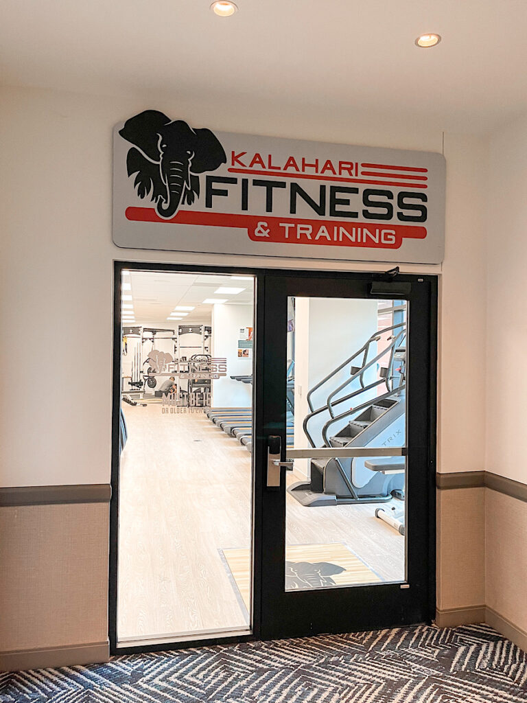 Fitness center at Kalahari Resort in Texas.