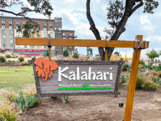 Entrance to Kalahari Resort in Round Rock Texas.