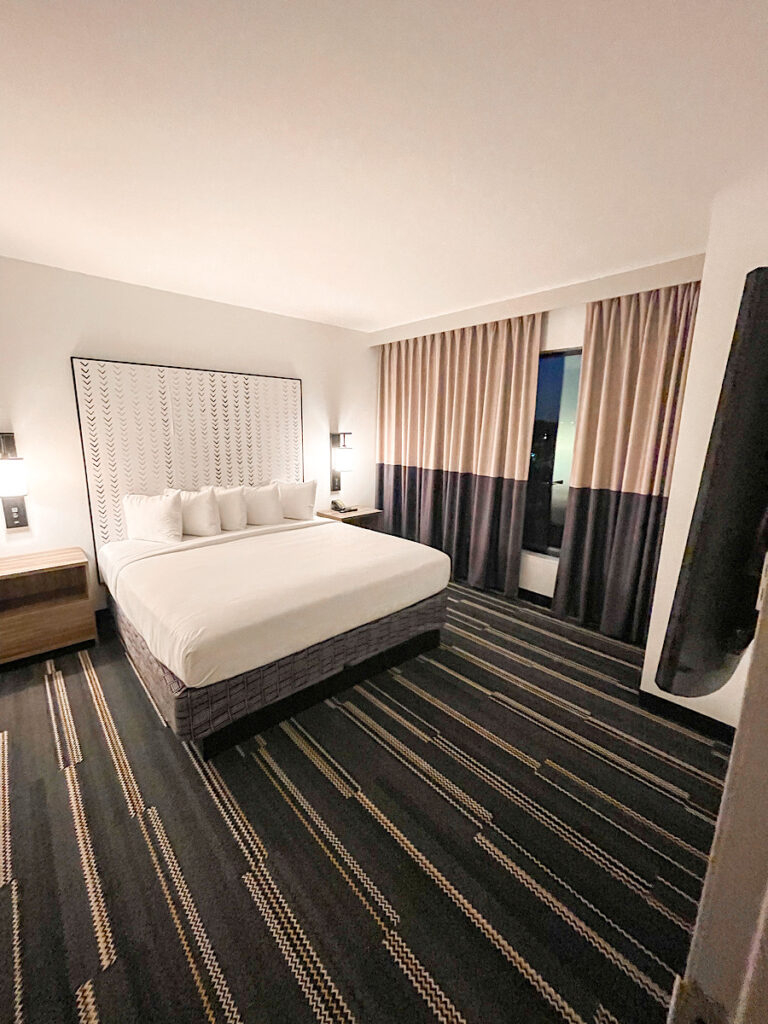 King Bedroom in a King Bunk Suite at Kalahari Resort in Texas.