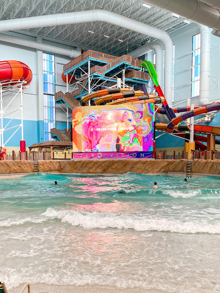 A wave pool at Kalahari Resort in Round Rock, Texas.