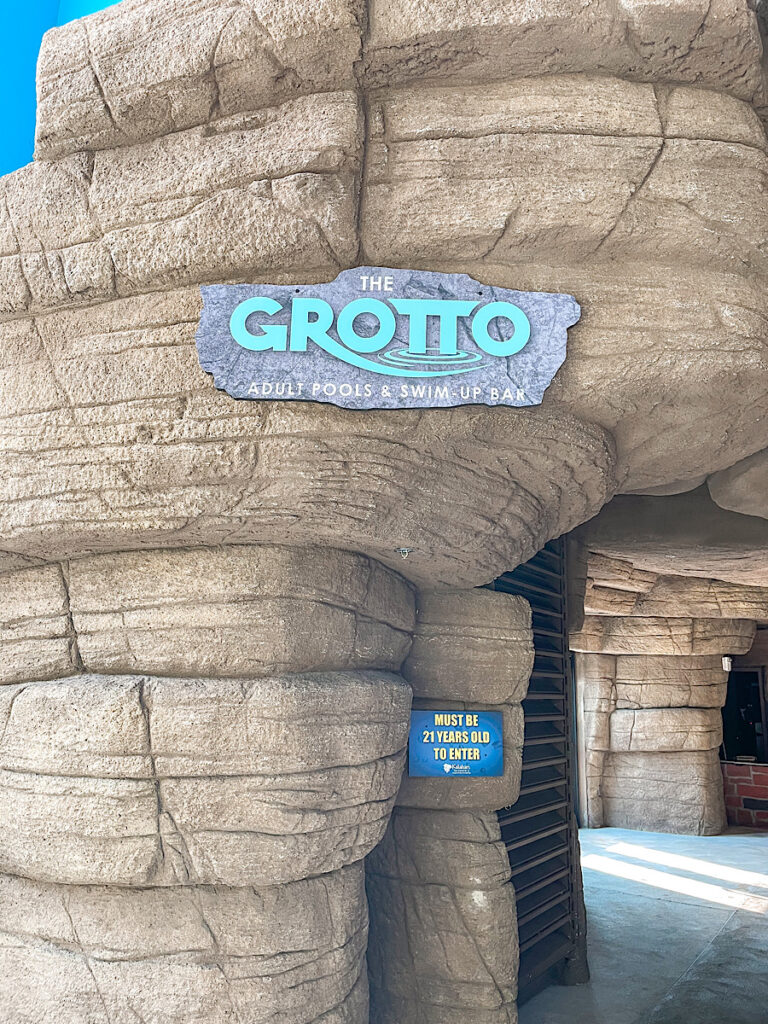 Grotto Swim-Up Bar - Grab a cocktail inside the waterpark! Must be 21 to enter this area.