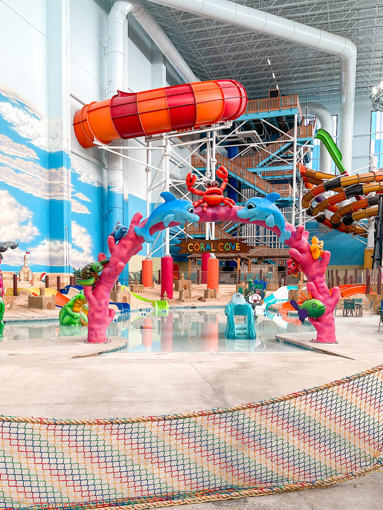 Coral Cove childrens swim area at Kalahari Resort Texas.