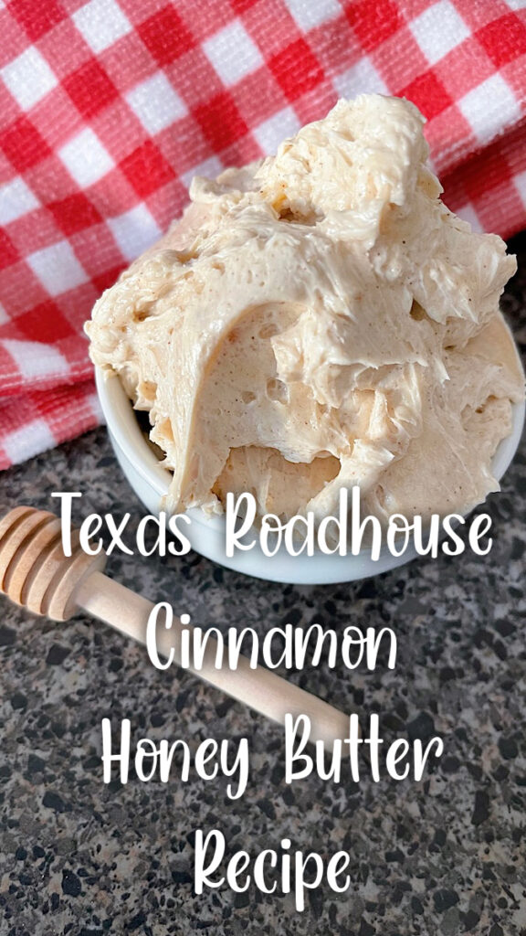 A bowl of copycat Texas Roadhouse Cinnamon Honey Butter.