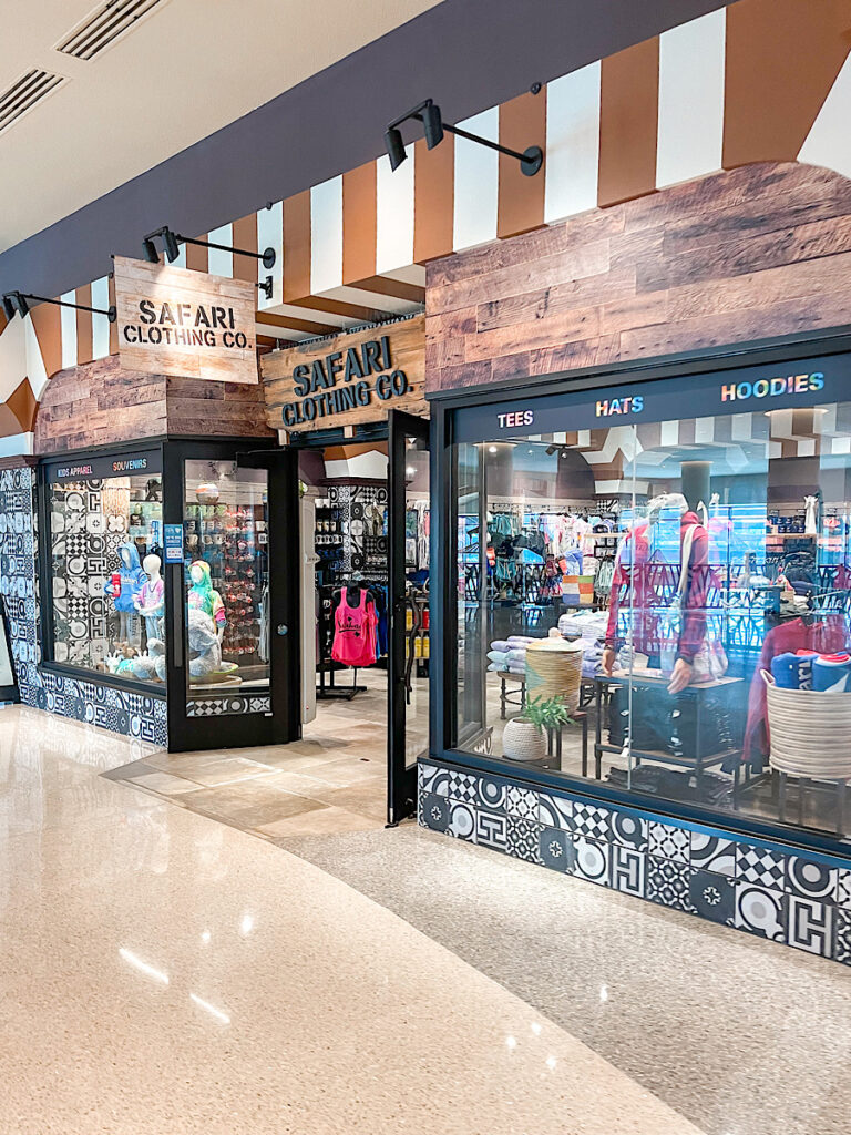 A gift shop at Kalahari Resort in Texas.