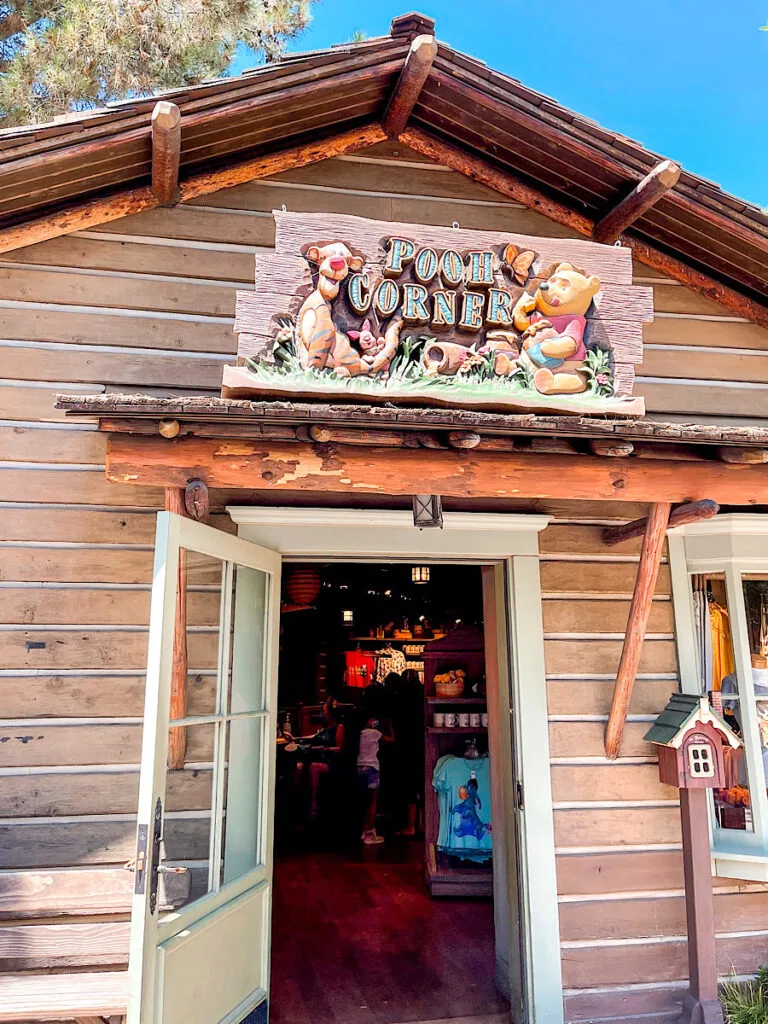 Pooh Corner gift shop at Disneyland.