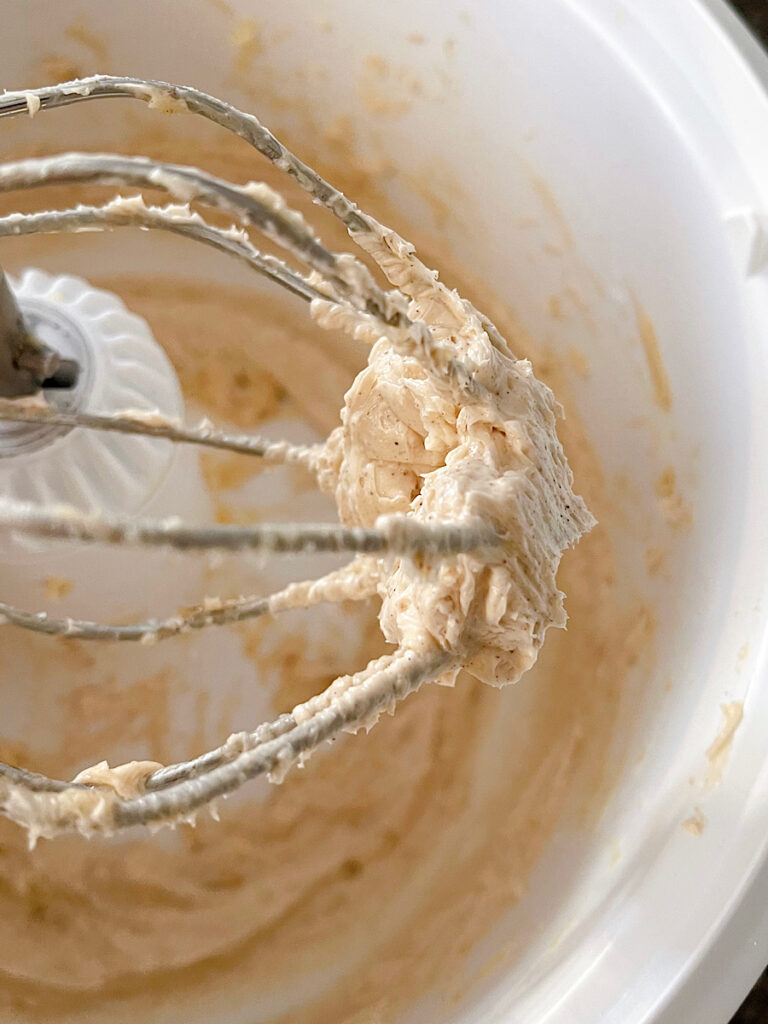 Cinnamon Honey Butter on a whisk.