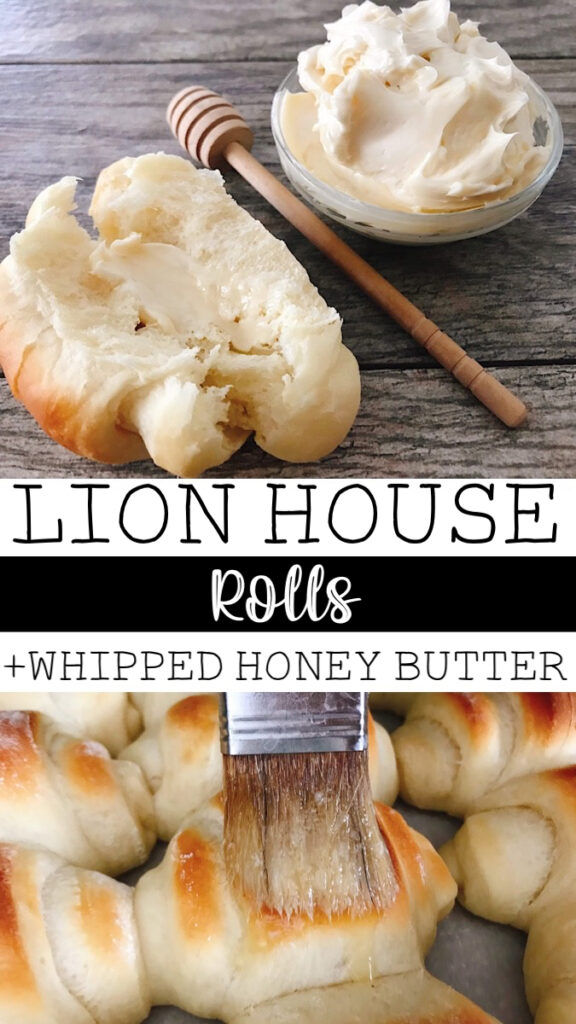 Lion House Rolls with Whipped Honey Butter.