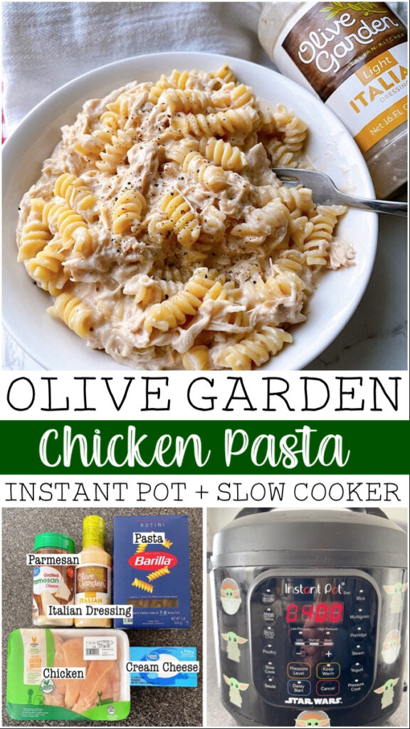 Olive Garden Chicken Pasta Instant Pot + Slow Cooker.