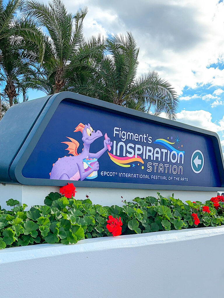 Figment's Inspiration Station at Epcot's Festival of the Arts.
