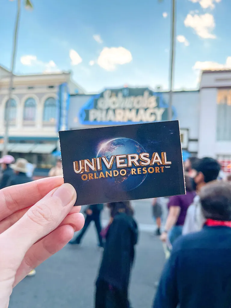 A ticket to Universal Studios and Islands of Adventure in Florida.