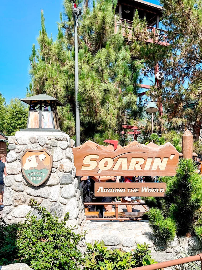Entrance to Soarin' Around the World at Disney California Adventure Park.