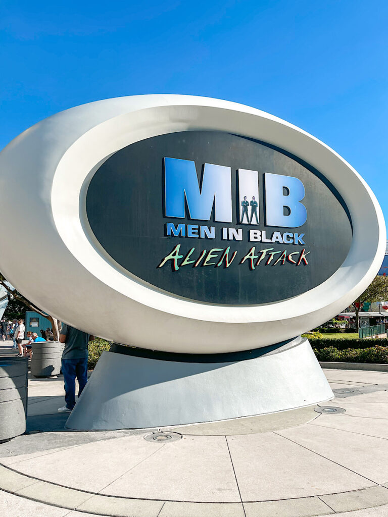 Entrance to Men in Black Alien Attack at Universal Orlando.