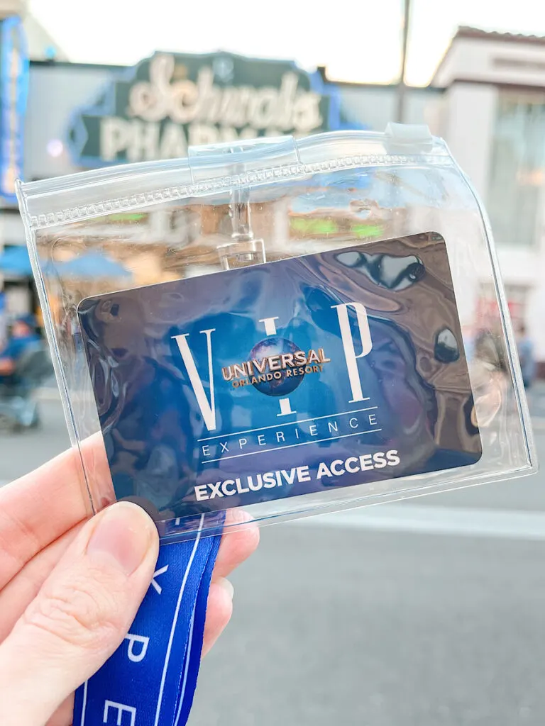 A ticket for the VIP Experience at Universal Orlando.