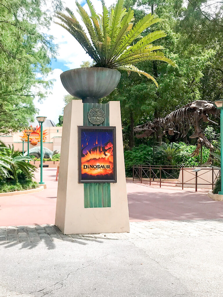Entrance to the DINOSAUR ride at Disney's Animal Kingdom.