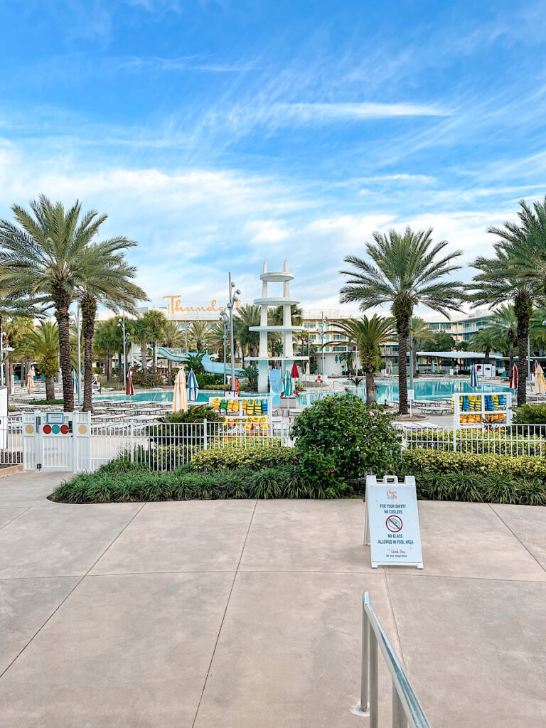 Cabana Courtyard & Pool at Universal's Cabana Bay Beach Resort.