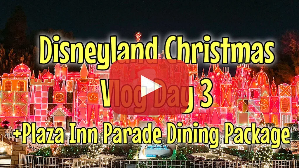 Disneyland Christas Vlog Day 3 YouTube Thumbnail.