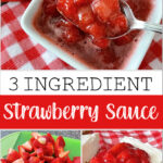 Three ingredient strawberry compote.