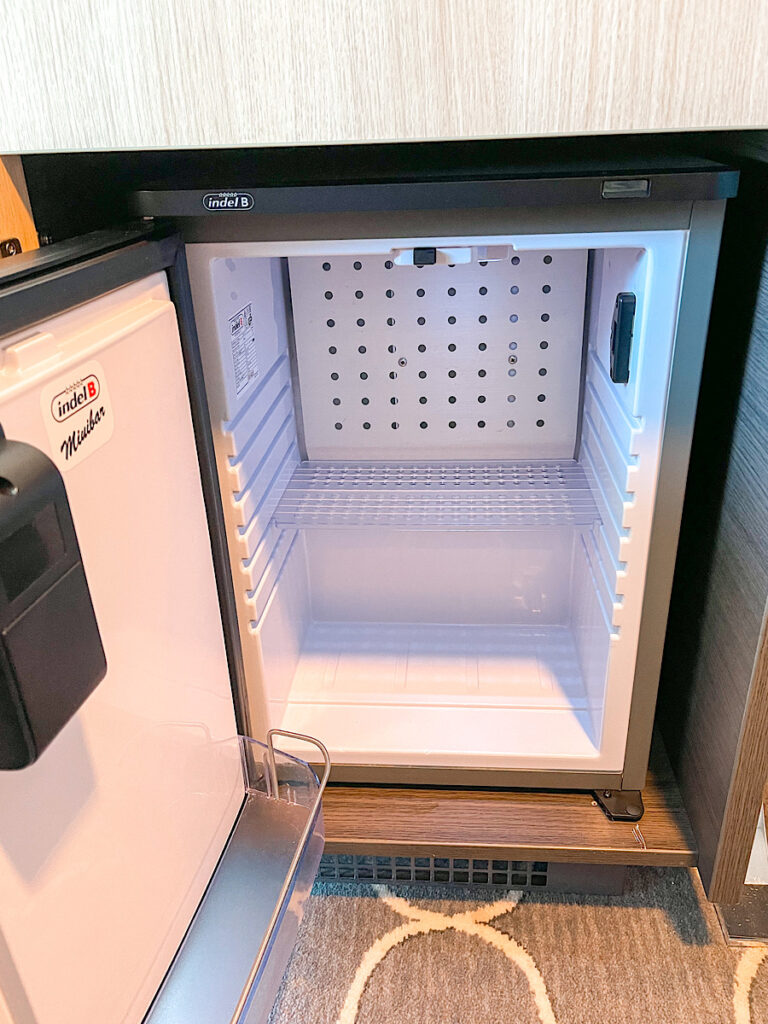 Inside view of a mini fridge in Harmony of the Seas 14156.