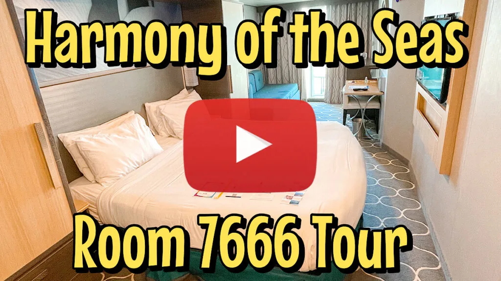 YouTube thumbnail image for Harmony of the Seas Stateroom 7666.