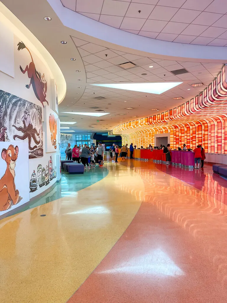 Lobby of Disney's Art of Animation Resort.