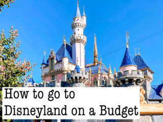 Sleeping Beauty Castle at Disneyland with text overlay that says, 