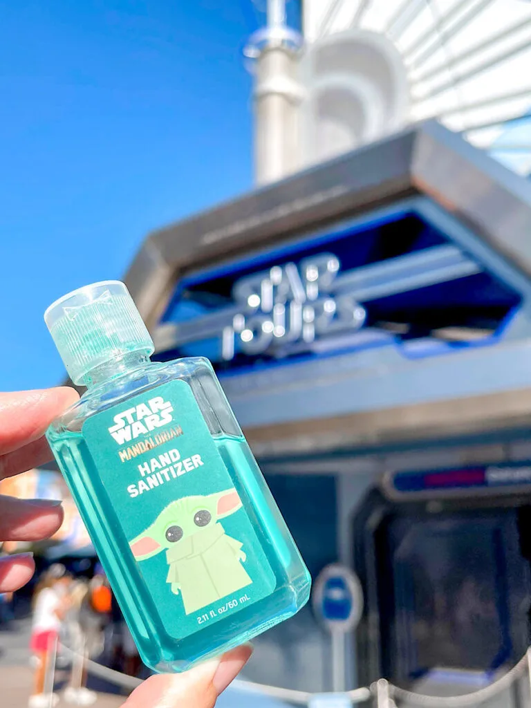 Star Wars-themed hand sanitizer at Disneyland.