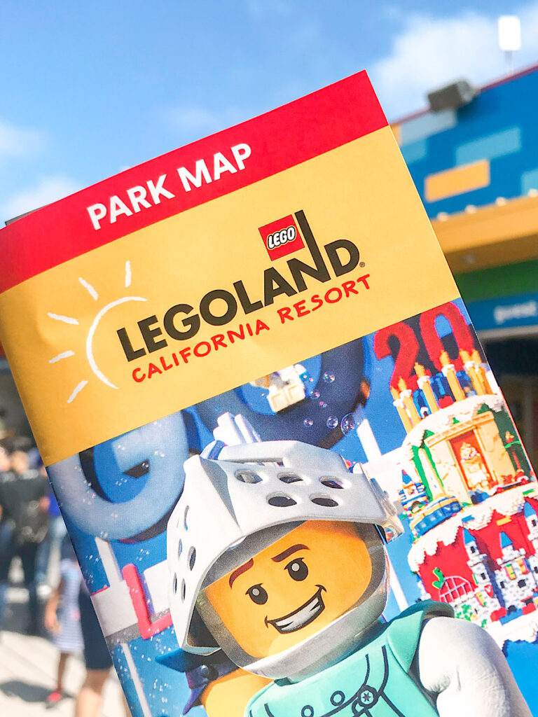 A map of LEGOLAND California.