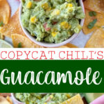 Copycat Chili's Guacamole on a chip.