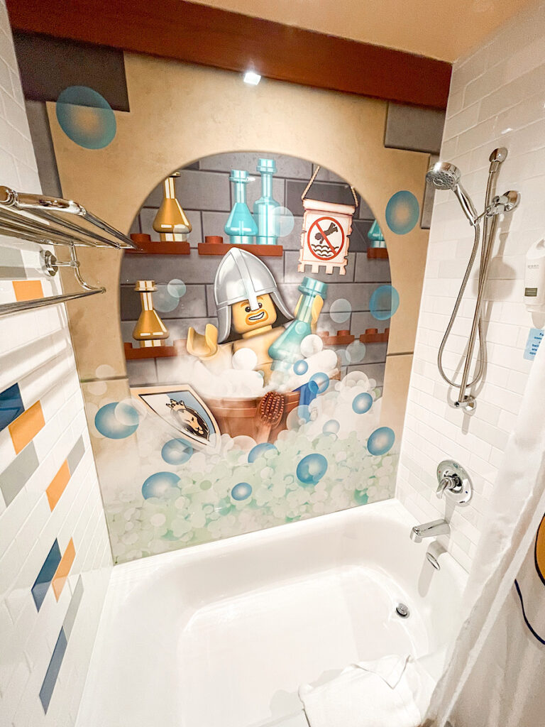 Shower in Legoland Hotel Bathroom.