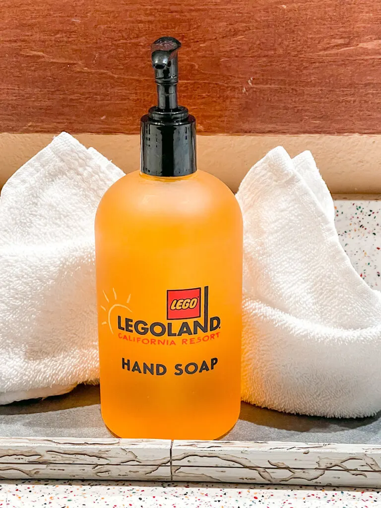Legoland Hotel hand soap.