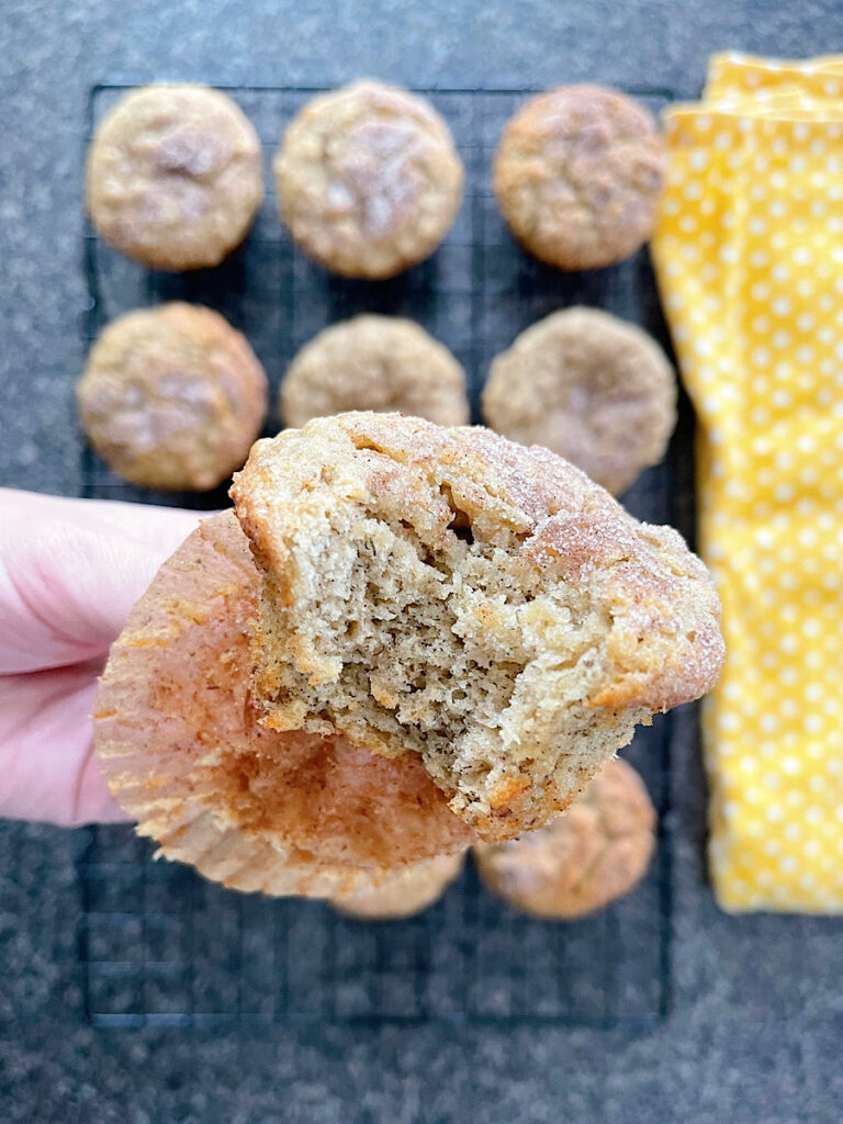 A banana cinnamon muffin.