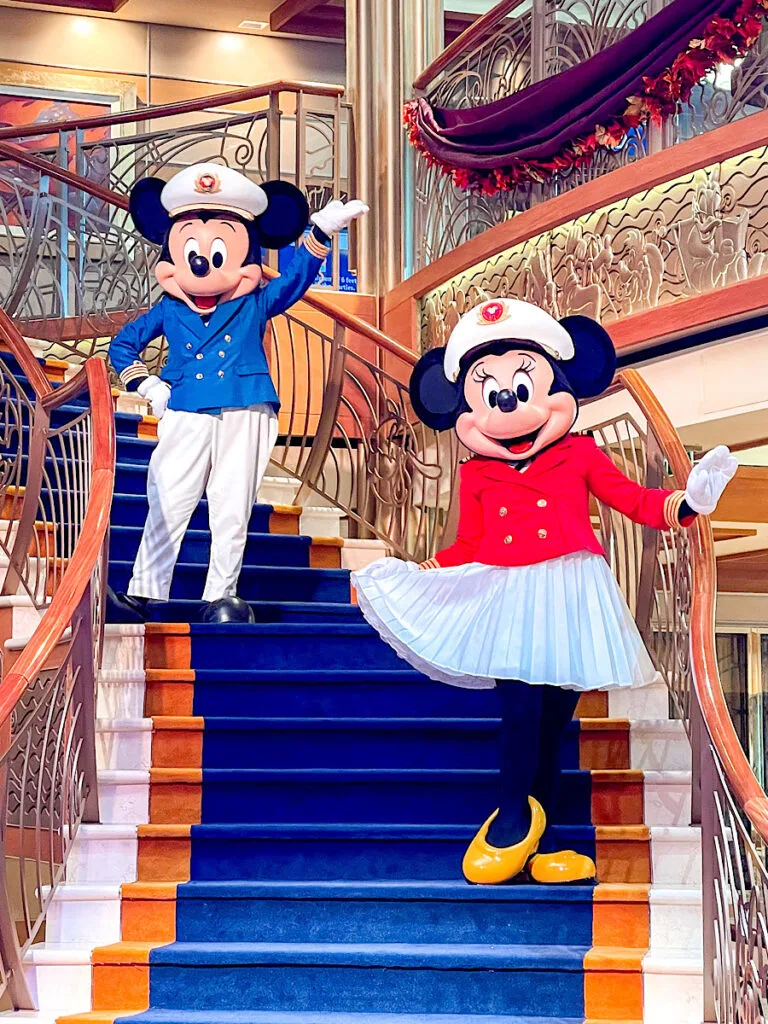 Captain Mickey and Captain Minnie on the Disney Dream.