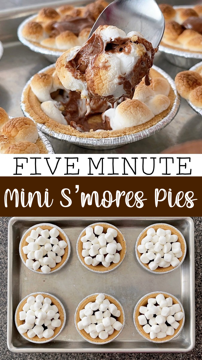 Five Minute Mini S'mores Pies - The Mommy Mouse Clubhouse