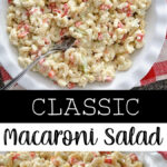 A dish of Hellmann's Macaroni Salad.