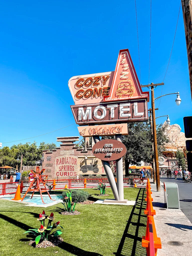Cozy Cone Motel at Disney's California Adventure Park.