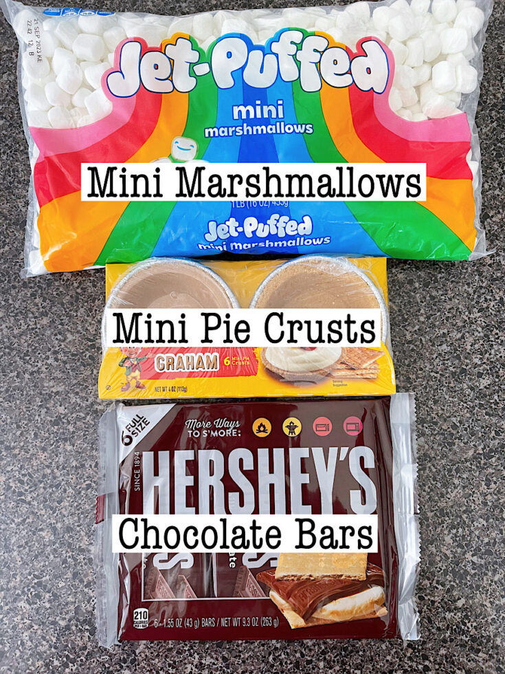 Five Minute Mini S'mores Pies - The Mommy Mouse Clubhouse