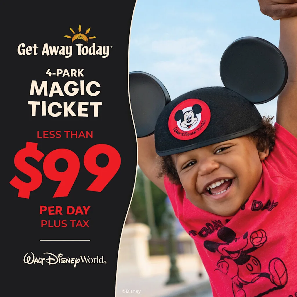 Disney World Magic Ticket sale for $99 per day.