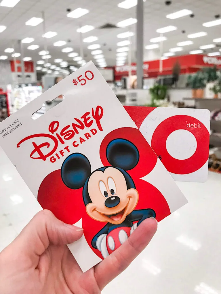 Disney gift card from Target.