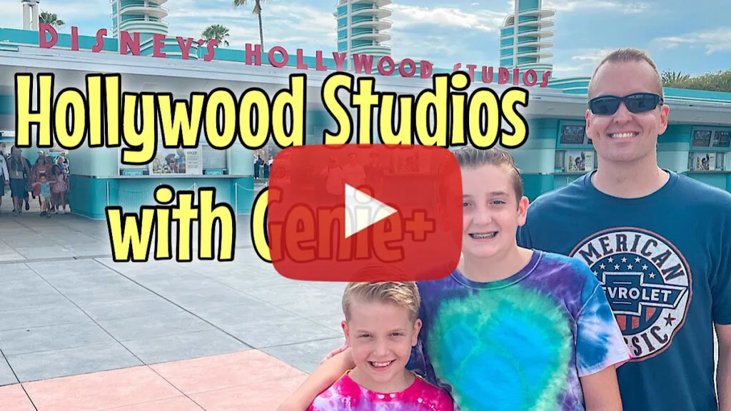 YouTube thumbnail for a day at Hollywood Studios.