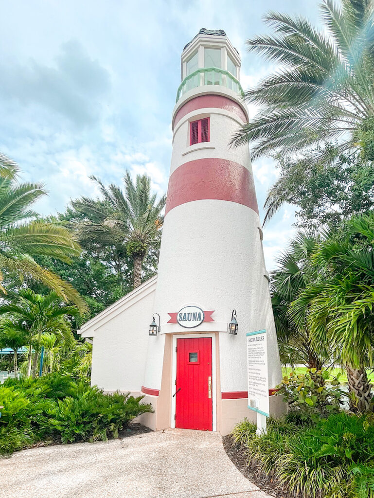 Lighthouse sauna at Disney's Old Key West.