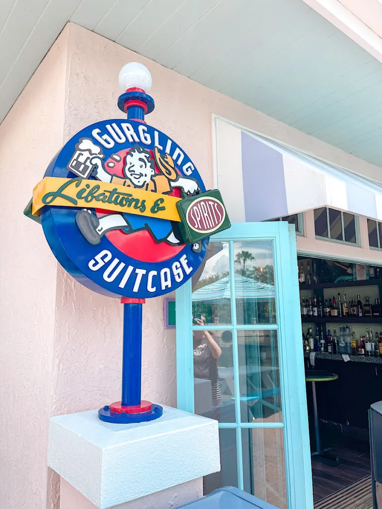 Gurgling Suitcase bar at Old Key West.