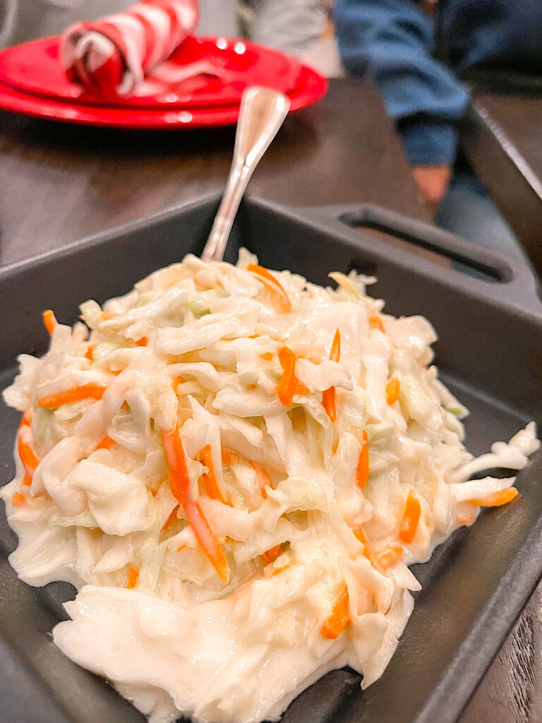 Cols slaw at Hoop-Dee-Doo Review.