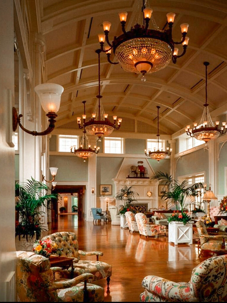 Lobby of Disney's Boardwalk Inn.