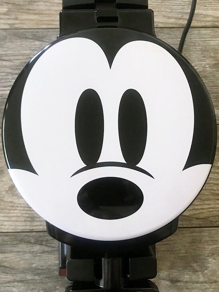 A Mickey waffle iron.