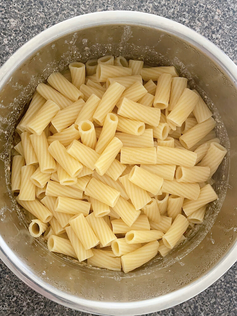 Rigatoni Pasta in an Instant Pot.
