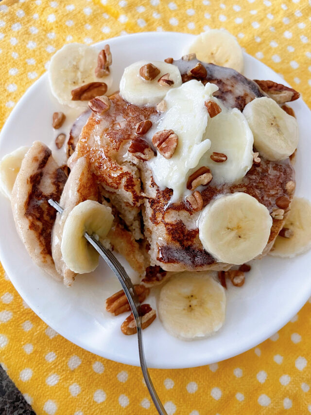 Easy Banana Pancakes with Pancake Mix