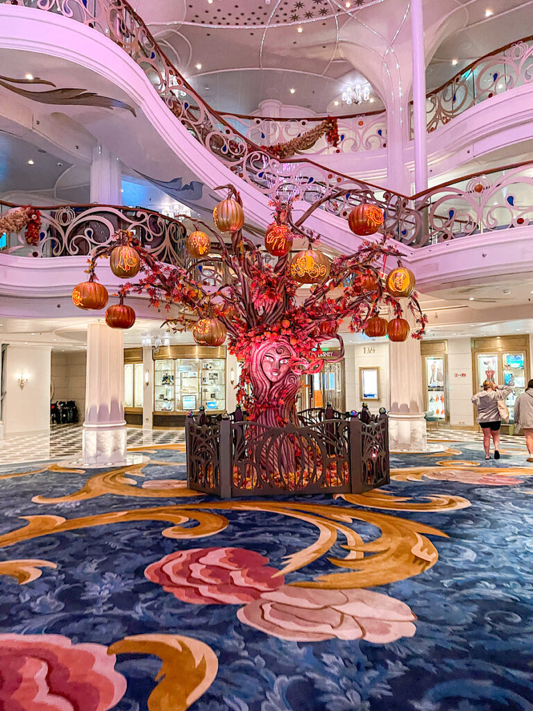 The Halloween tree on the Disney Wish.