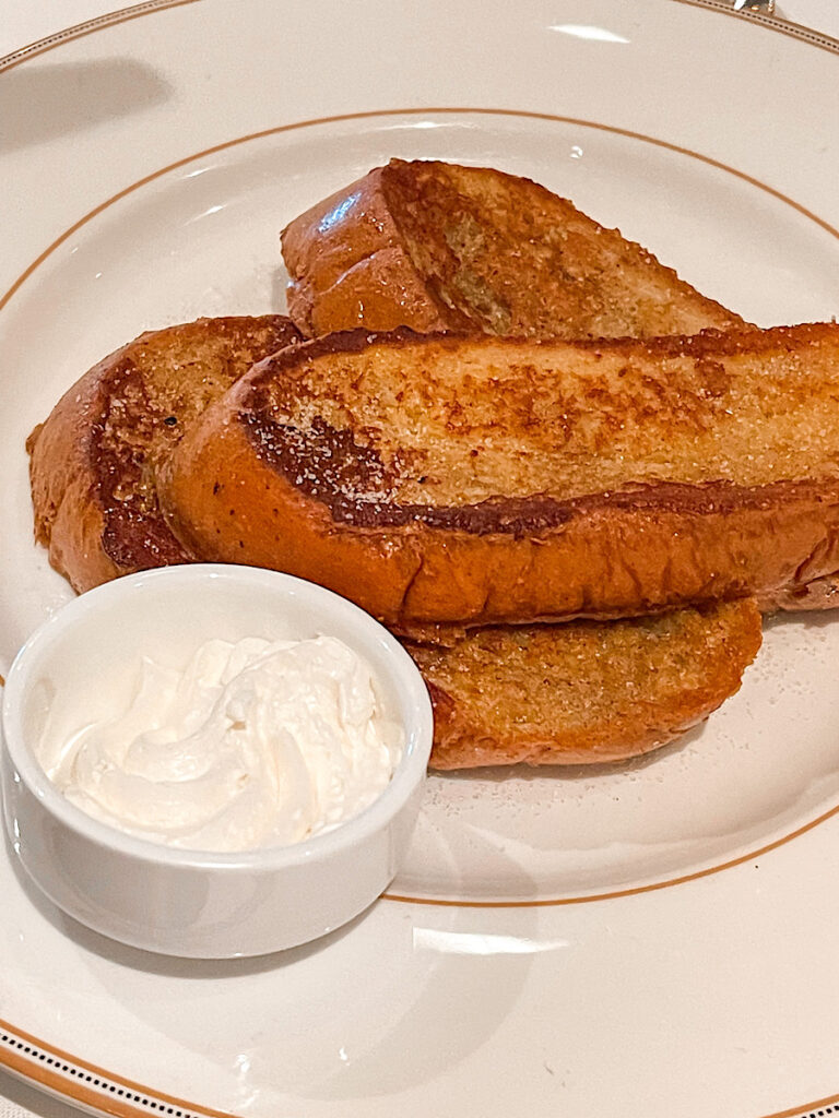 French Toast from the Disney Wish.