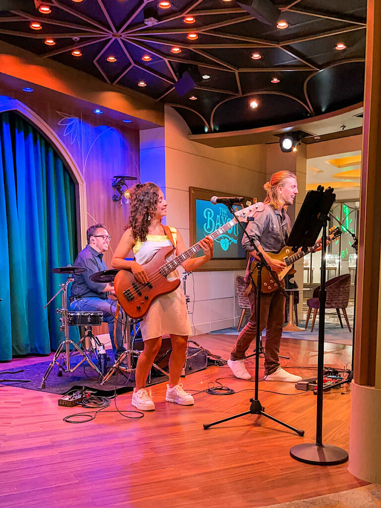 Live music on the Disney Wish.