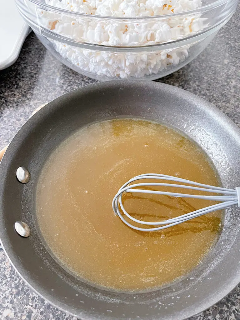 Honey syrup for honey popcorn recipe.